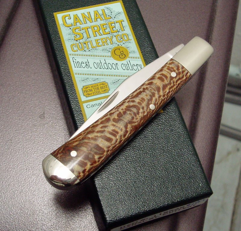 Canal Street Half Moon Trapper - Stabilized sycamore lace and filework
