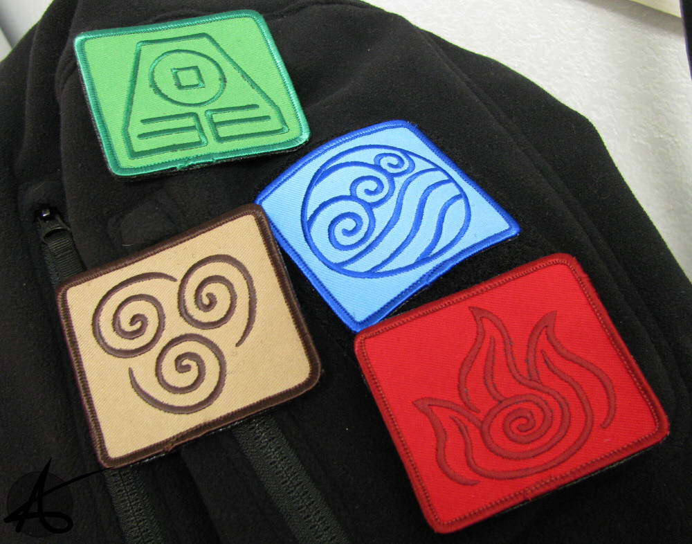 4 nations/Elements patch designs