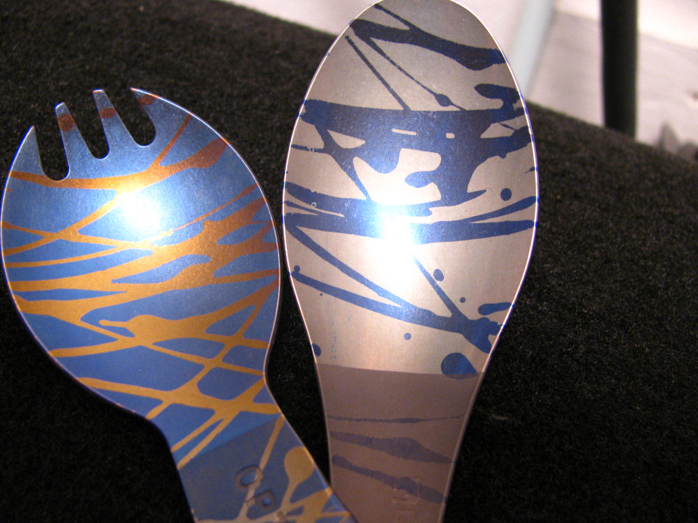 Anodized Titanium Sporks